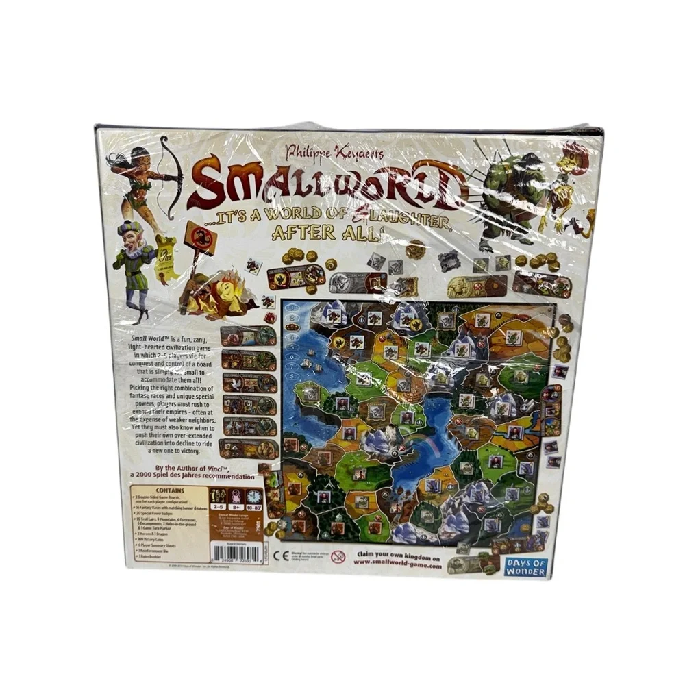 Small World Board Game Days Of Wonder Sealed / Broken Plastic Wrap